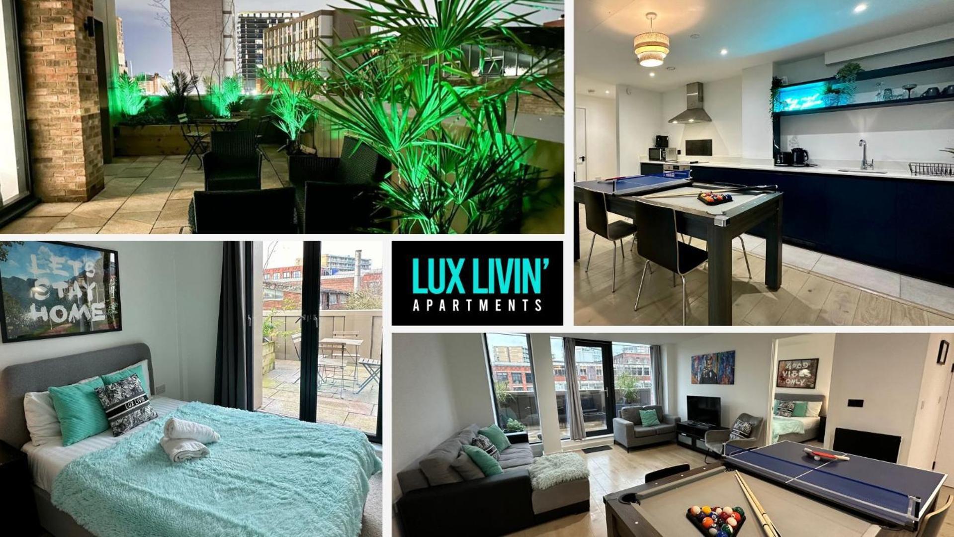 Lux Livin' Apartments - Luxury 2 Bed Apartment With Sky Garden マンチェスター エクステリア 写真