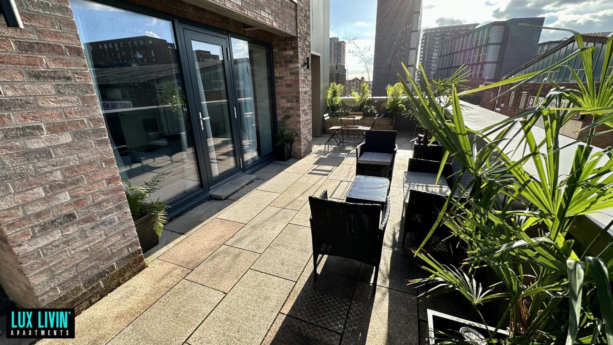 Lux Livin' Apartments - Luxury 2 Bed Apartment With Sky Garden マンチェスター 部屋 写真